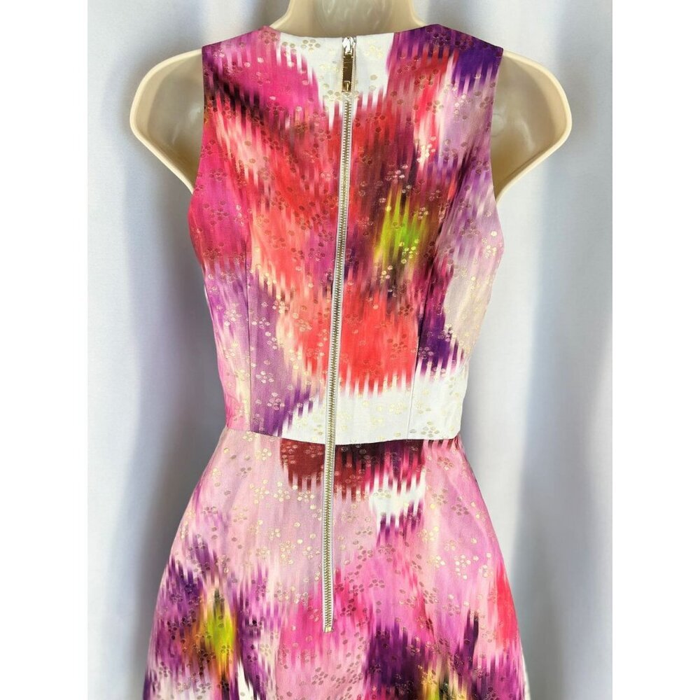 NWT Ted Baker Jenn Expressive Pansy Jacquard Midi Dress $439 - Picture 9 of 14